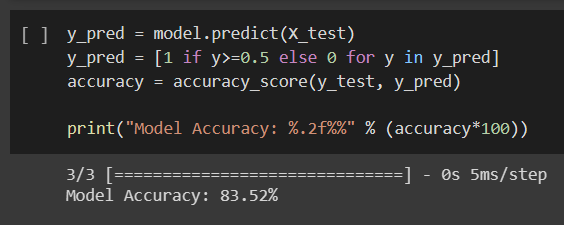 Model Accuracy