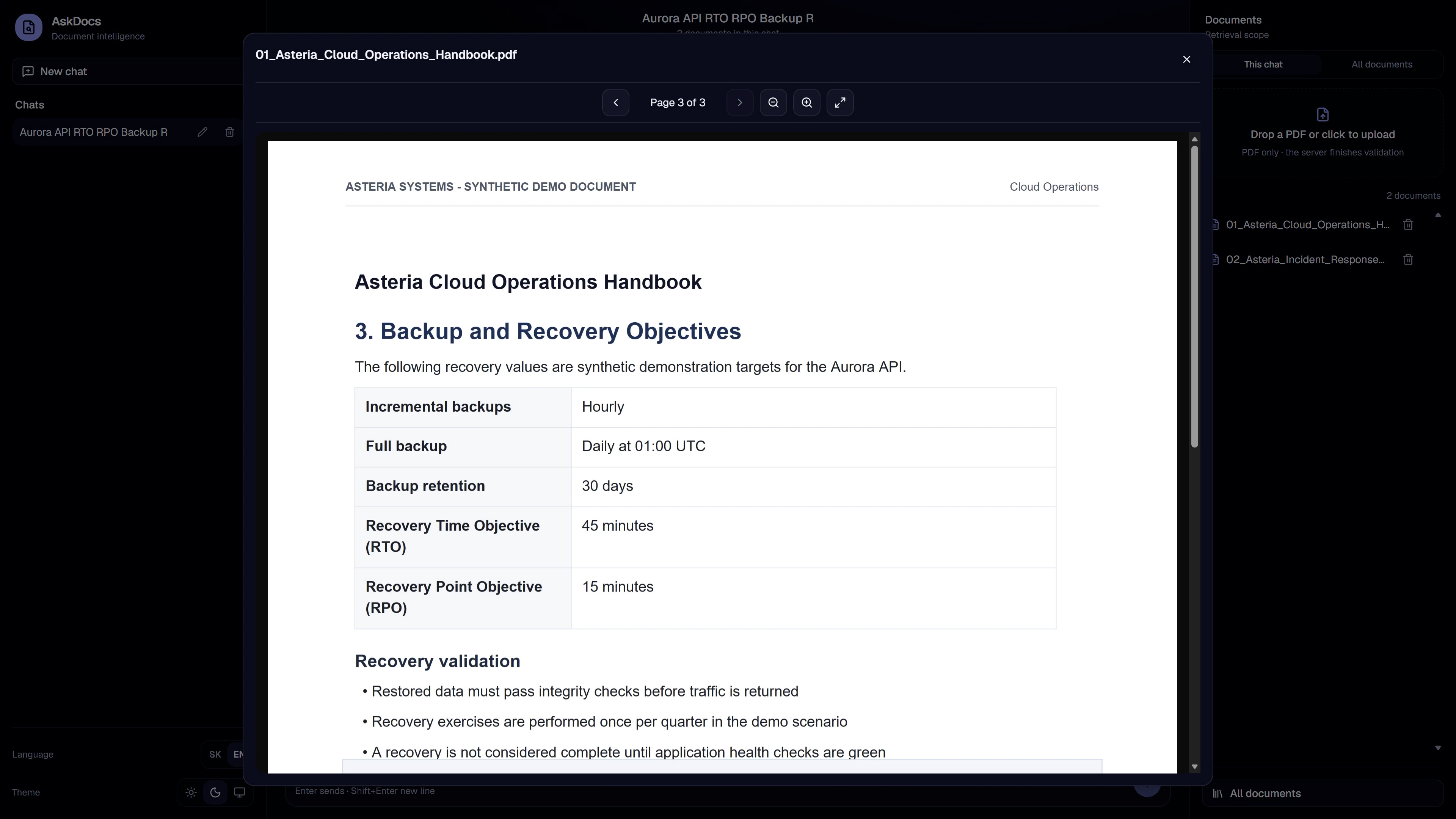 Recovery Objectives (DarkMode)